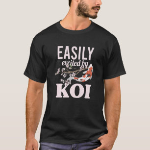 Camiseta La carpa japonesa Koi Nishikigoi Fish Emocionado F