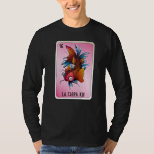 Camiseta La Carpa Koi Cartas de Bingo de argot mexicano