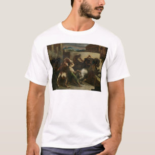 Camiseta La carrera de caballos salvaje en Roma, c.1817
