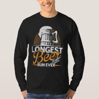Camiseta La carrera de cerveza más larga de todos los tiemp