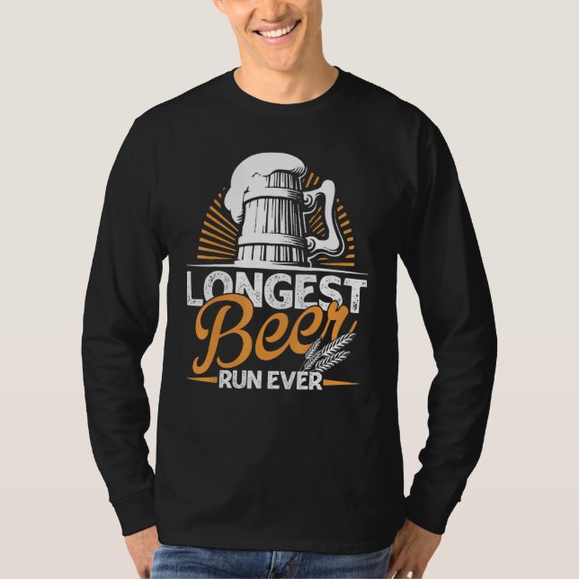 Camiseta La carrera de cerveza más larga de todos los tiemp (Anverso)