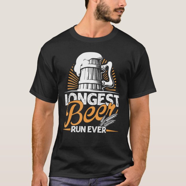 Camiseta La carrera de cerveza más larga de todos los tiemp (Anverso)