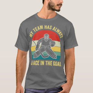 Camiseta La carrera de golf Goalie Funny en el gol