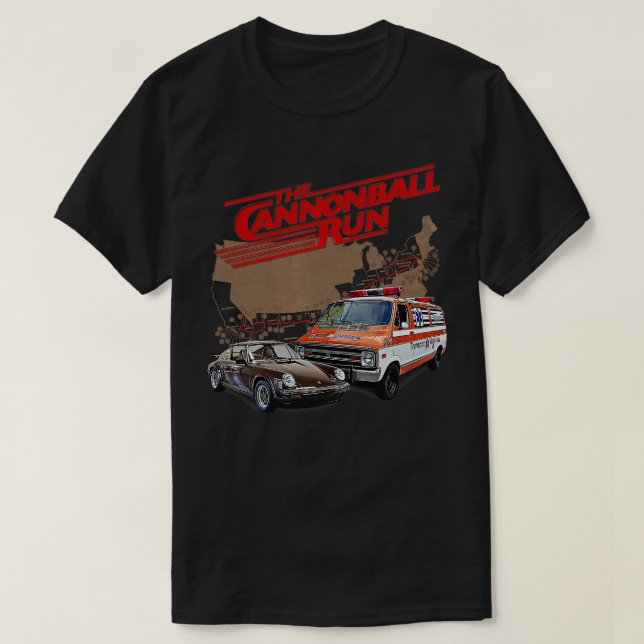 Camiseta La carrera del Cannonball (Diseño del anverso)