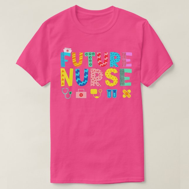 Camiseta La carrera profesional del futuro niño de enfermer (Diseño del anverso)