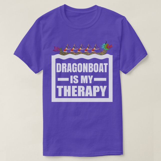 Camiseta La Carreras del barco Dragon es mi terapia Diverti (Diseño del anverso)