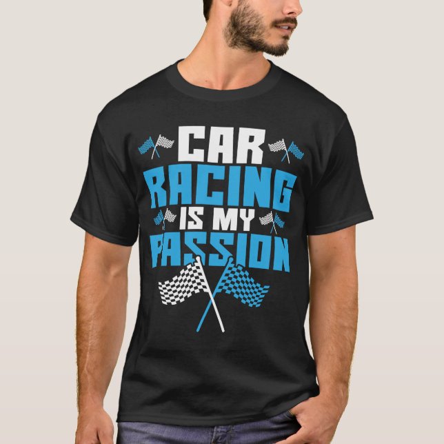 Camiseta La Carreras del coche es mi Carreras de arrastre d (Anverso)