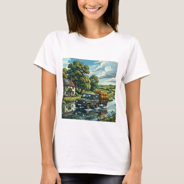 Camiseta La carreta de heno de Constable reinventada - Cami (Anverso)