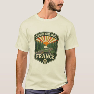 Camiseta La carretera abierta espera Francia