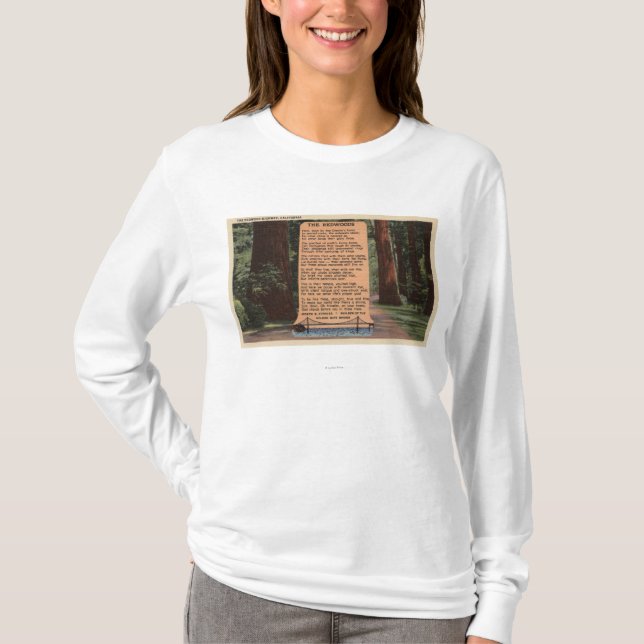 Camiseta La carretera de la secoya, poema de Strauss (Anverso)