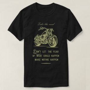 Camiseta La carretera, un diseño de moto.