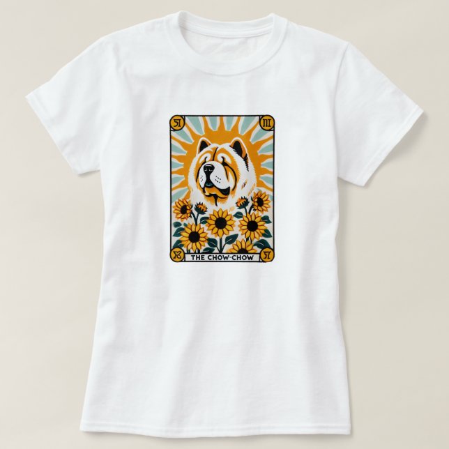 Camiseta La carta de Chow Chow Tarot (Diseño del anverso)