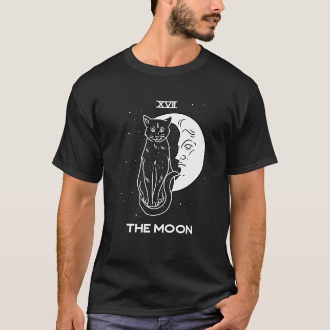 Camiseta La carta de la luna Tarot Black Magic Witchcraft F (Anverso)