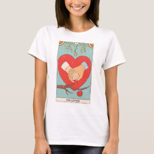 Camiseta La carta de los amantes del tarot es la moderna ca