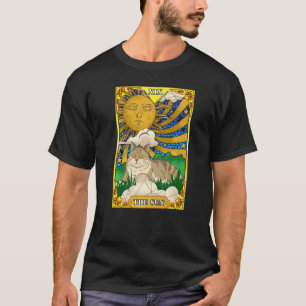 Camiseta La Carta de Tarot Arcana del Gato del Sol Mística 