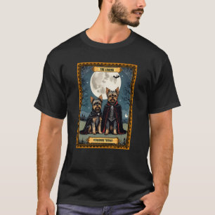 Camiseta La carta de tarot de Halloween de los amantes de Y