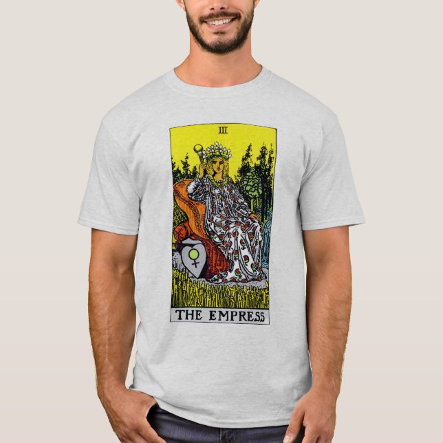 Camiseta La carta de tarot de la emperatriz (Anverso)