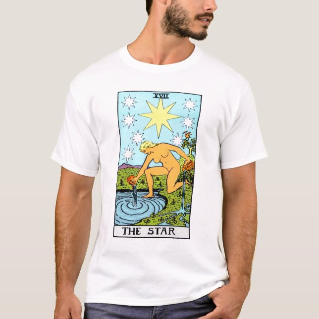Camiseta La carta de tarot de la estrella (Anverso)