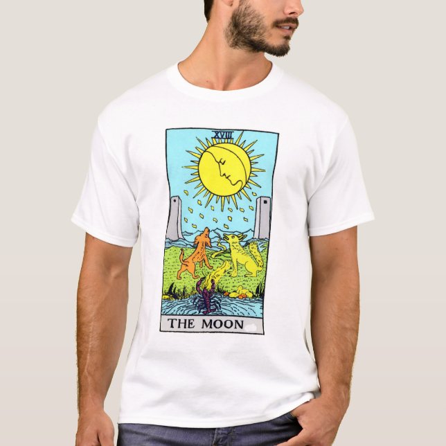 Camiseta La carta de tarot de la luna (Anverso)