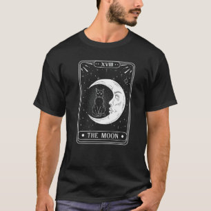 Camiseta La carta de tarot de la Luna Gráfico de luna creci