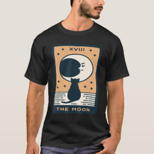 Camiseta La Carta de Tarot del Gato de la Luna Cartas Místi