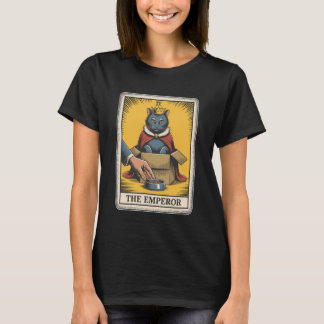 Camiseta La carta de tarot del gato del emperador Gato en c