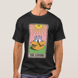 Camiseta La carta de tarot divertida de Los Amantes acarici