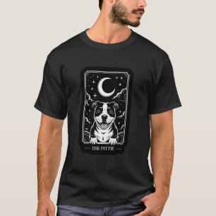 Camiseta La carta de tarot oculta caprichosa del perro pitb