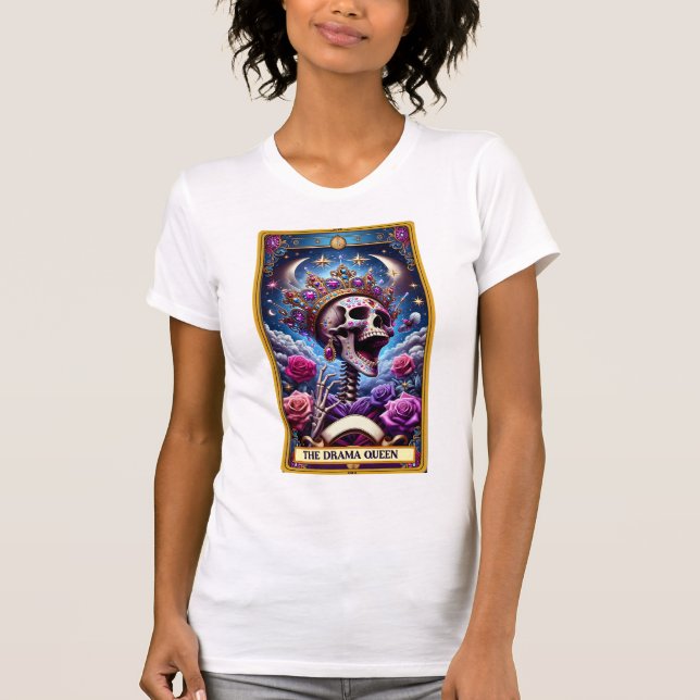 Camiseta La carta del Drama Queen Tarot (Anverso)