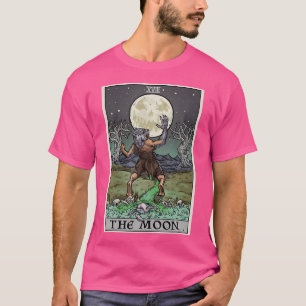 Camiseta La carta del tarot de la luna Halloween hombre lob