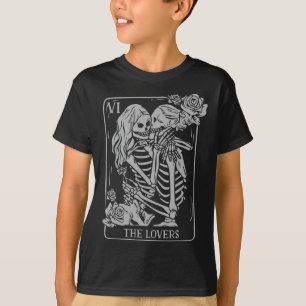 Camiseta La carta del tarot de los amantes oculto gótico be