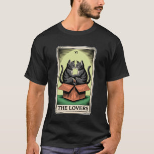 Camiseta La carta del tarot de los enamorados acariciando g