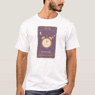 Camiseta La Carta del Tarot del Botón de Posponer