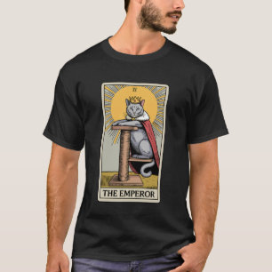 Camiseta La carta del tarot del gato emperador, amante de l