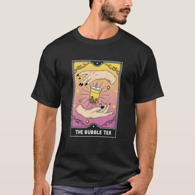 Camiseta La carta del té de la burbuja Tarot (Anverso)