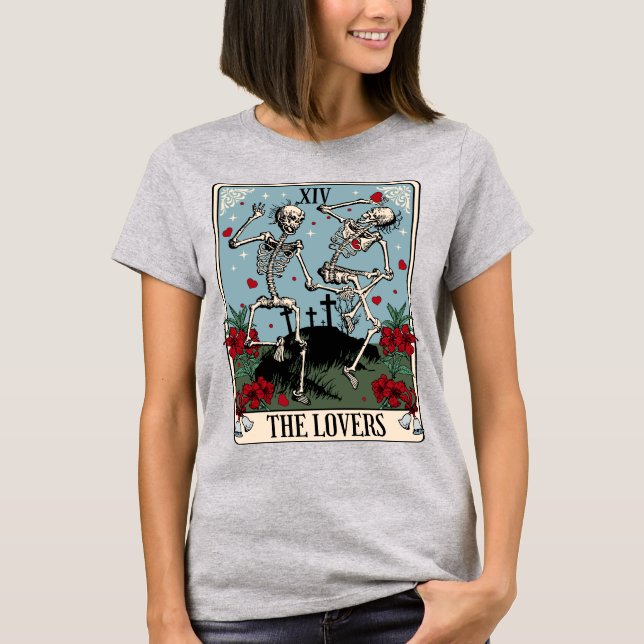 Camiseta La carta Tarot de los amantes (Anverso)