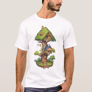 Camiseta La casa arbolada especial para hadas y gnomos en e