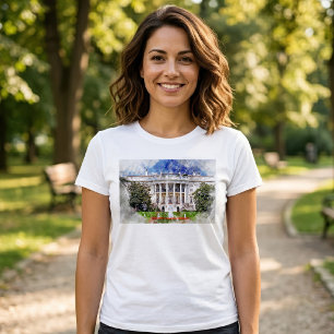 Camiseta La Casa Blanca en Washington DC – Fachada Sur