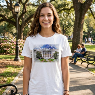 Camiseta La Casa Blanca en Washington DC – Fachada Sur