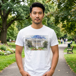 Camiseta La Casa Blanca en Washington DC – Fachada Sur