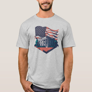 Camiseta La Casa Blanca Patriótica, Retro