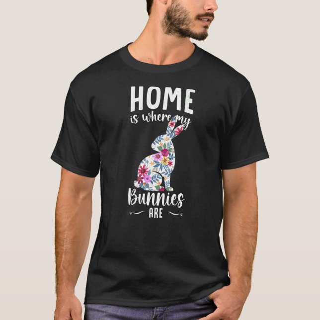 Camiseta La Casa De Conejo De Conejo Es Donde Mis Conejitos (Anverso)