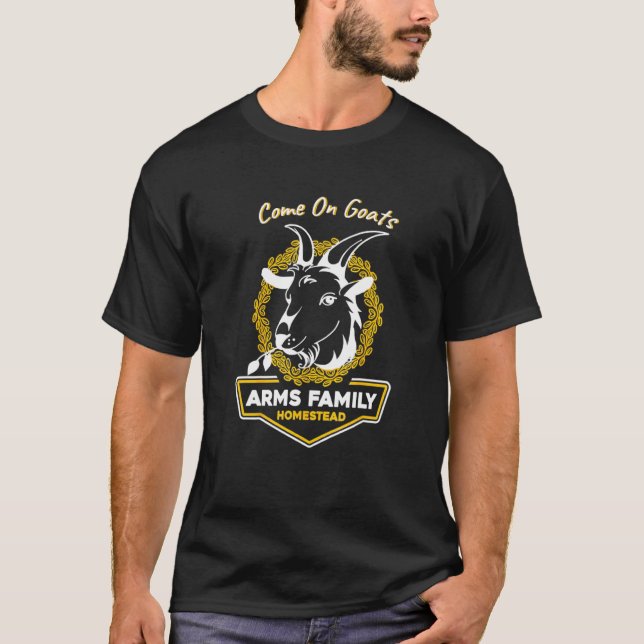 Camiseta La Casa De La Familia De Brazos, Vamos, Cabras. (Anverso)