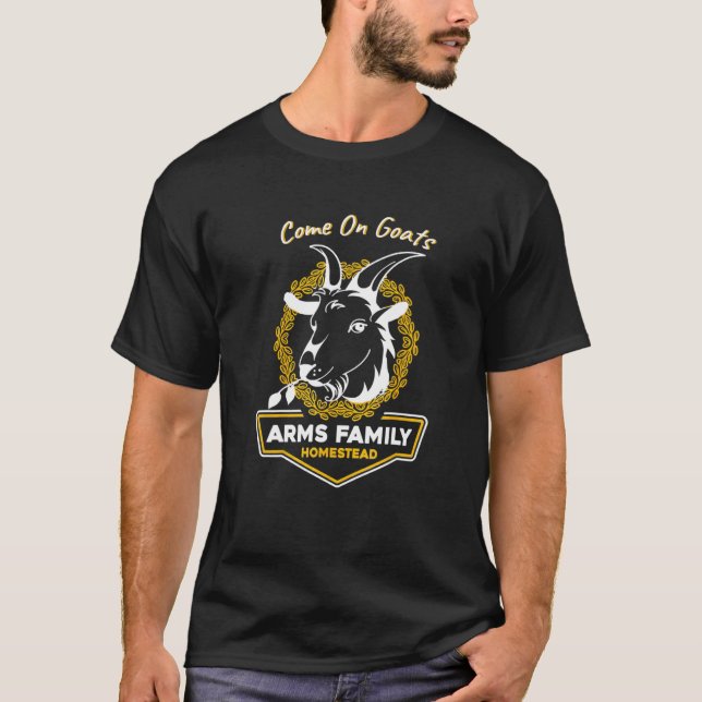 Camiseta La Casa De La Familia De Brazos, Vamos, Cabras. (Anverso)