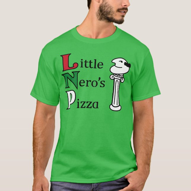 Camiseta La casa de Little Neros Pizza solo (Anverso)