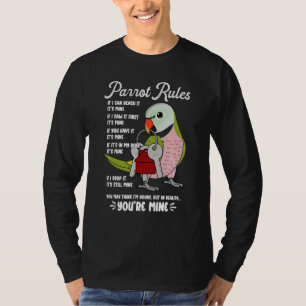 Camiseta La casa de loros gobierna el mío, Mustache Parakee