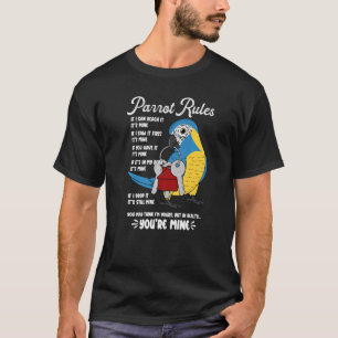 Camiseta La casa de loros gobierna la mía, la macaw de lati
