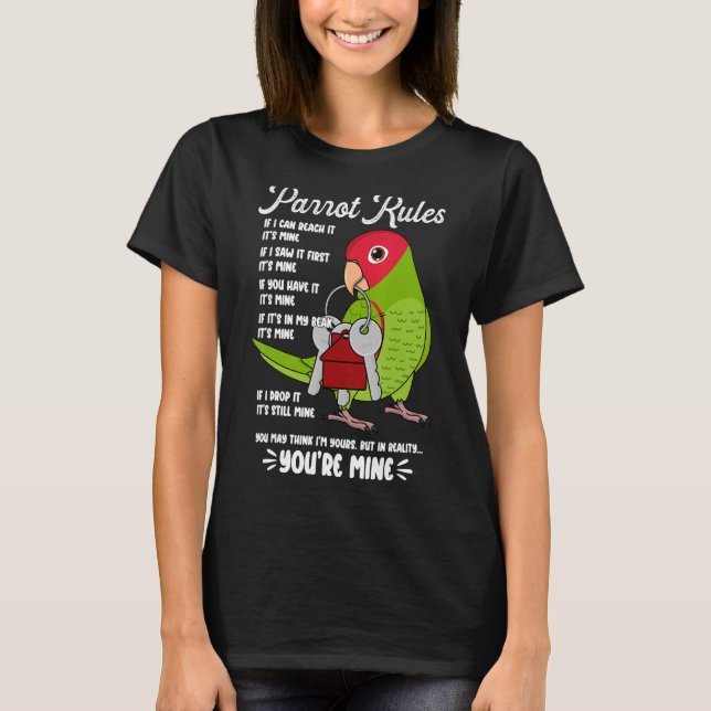 Camiseta La casa de loros gobierna mi Conur con cabeza de c (Anverso)
