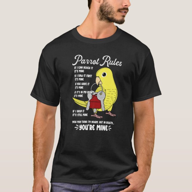 Camiseta La casa de loros gobierna mi perdigón amarillo pr (Anverso)