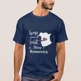 Camiseta La casa de New Brunswick es donde está el corazón
